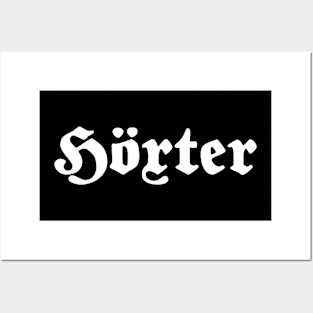 Höxter written with gothic font Posters and Art